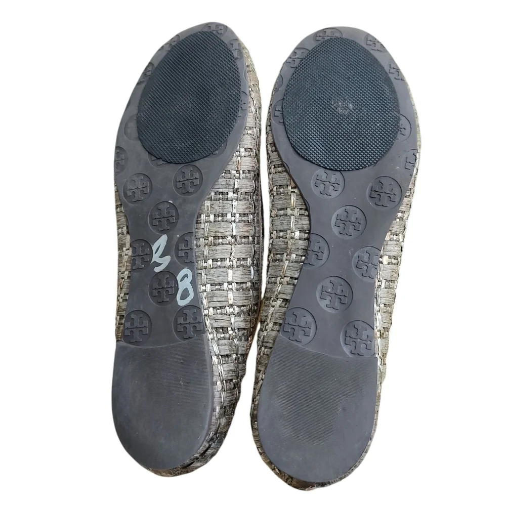 Tory Burch Raffia Flats